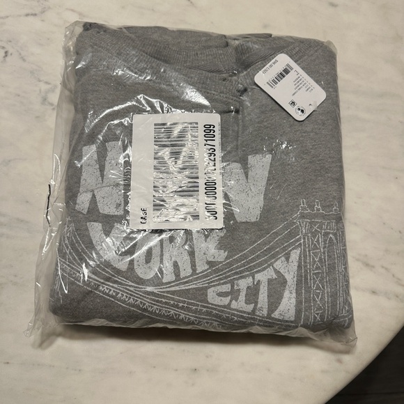 NWT FREE PEOPLE New York City Camden Pullover sweatshirt size Large - Picture 6 of 8